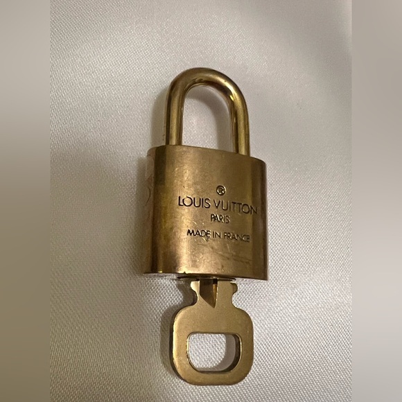 Louis Vuitton Gold (Brass) Padlock with Key #302 - Picture 8 of 8